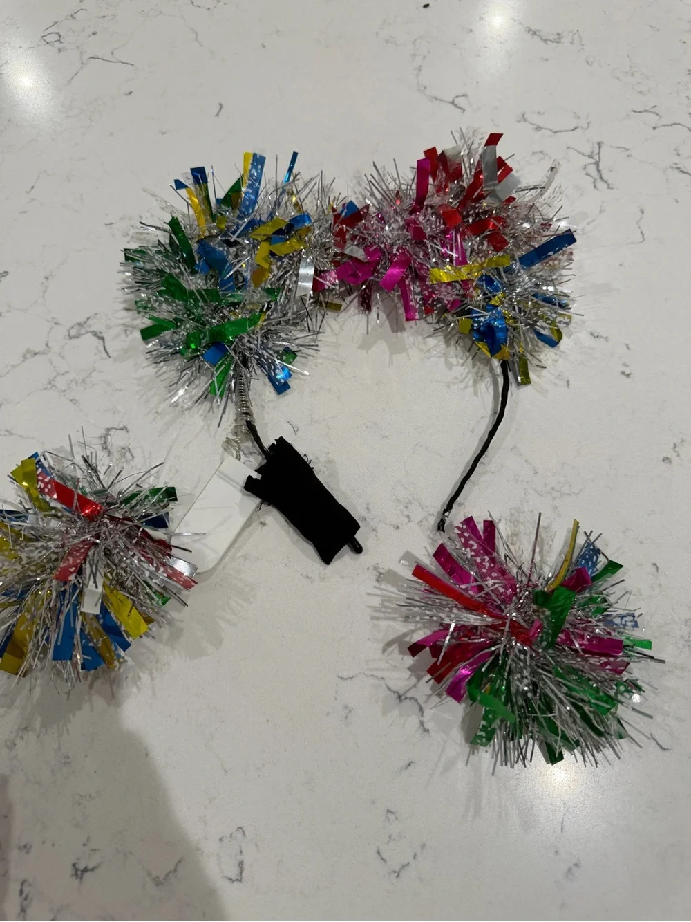 Pom Pom Headband and Earrings